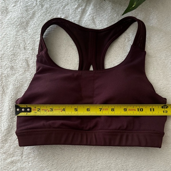 Athleta Ribbed Racerback Crisscross Sports Bra Size XS Cocoa Brown - Picture 10 of 14